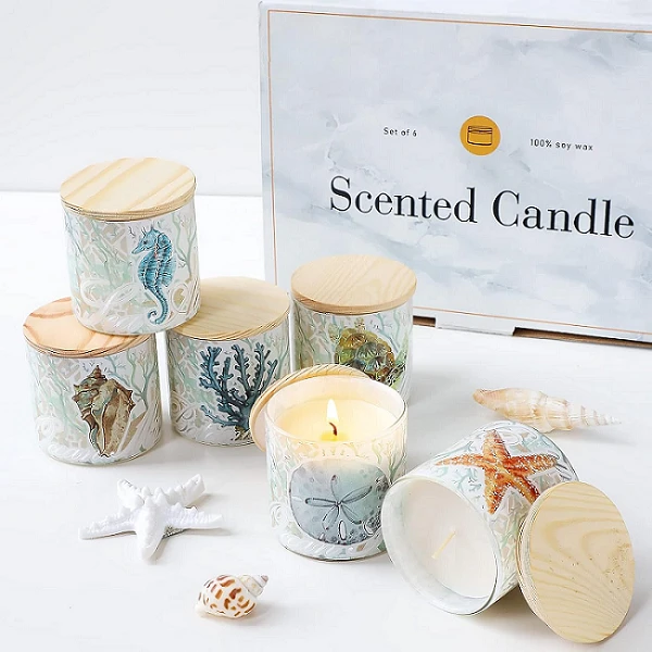 customized scented candles set